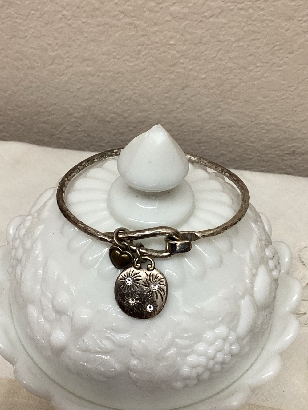 Brighton Gold-Tone Floral Disc Charm Bracelet